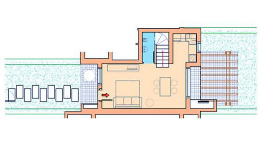residence VILLAGGIO AMARE: C6/L - planimetry ground floor