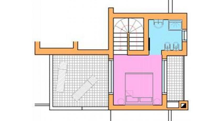 residence VILLAGGIO AMARE: D8/M - planimetry second floor